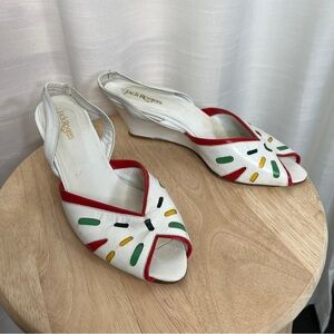 Vintage Leather Jack Rogers Wedge